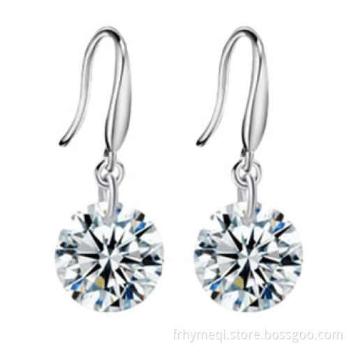 Naked diamond earrings